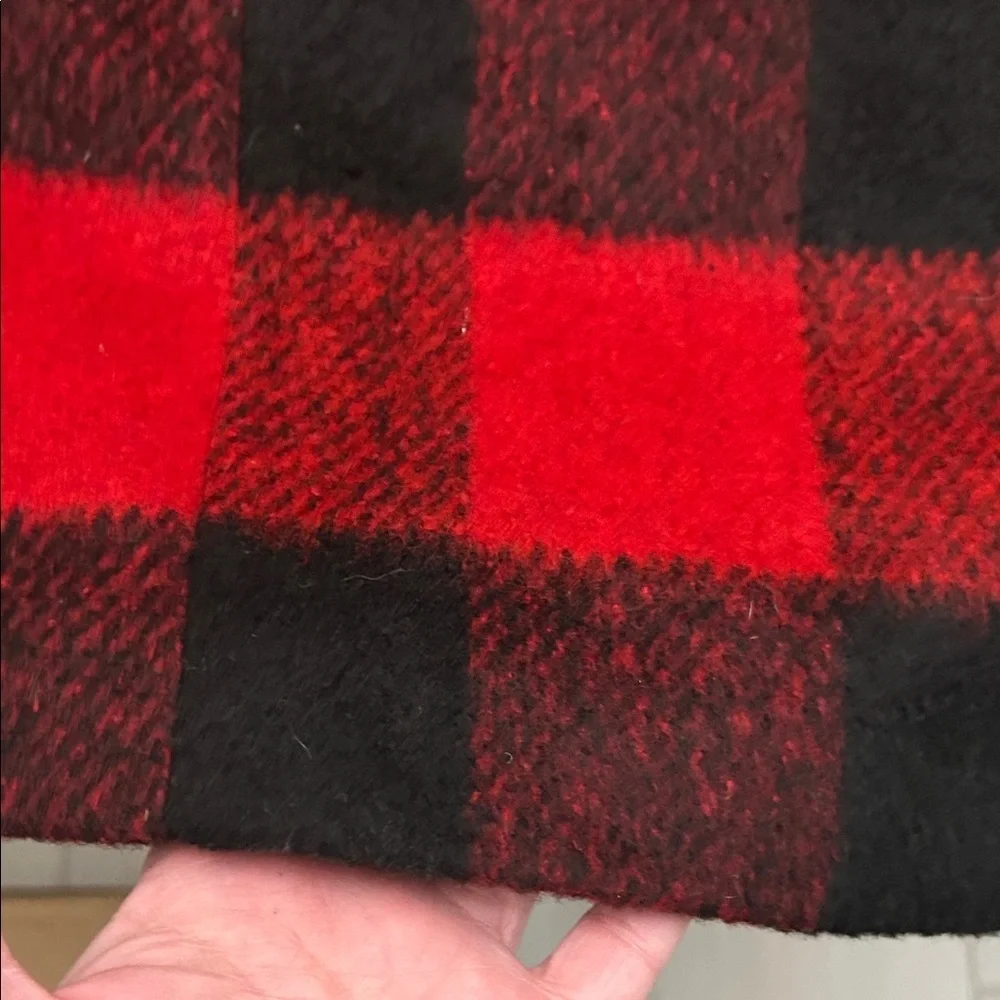 Forever 21 Red and Black Plaid Coat